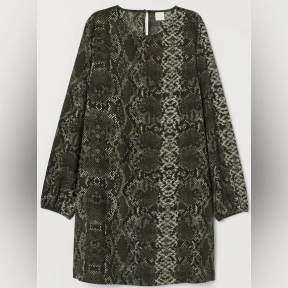 H&M | Dresses | Prwnd Hm Green Snake Print Size 4 10 Polyester | Poshmark H&M | Dresses | Prwnd Hm Green Snake Print Size 4 10 Polyester | Poshmark